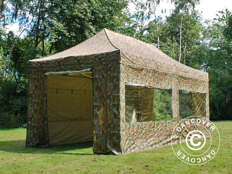 Quick-up telt FleXtents PRO Steel 3x6m Kamuflasje, inkl. 6 sider - Image 3