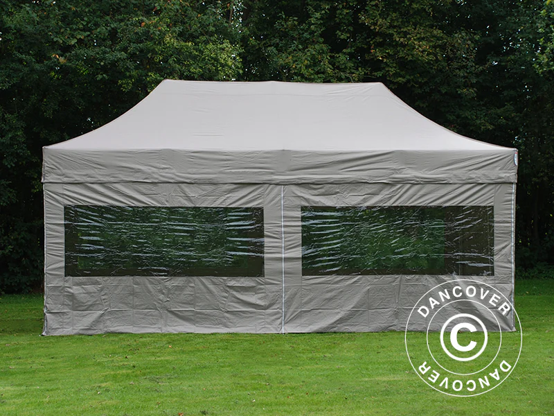 Quick-up telt FleXtents PRO Steel 3x6m Latte, inkl. 6 sider - Image 3