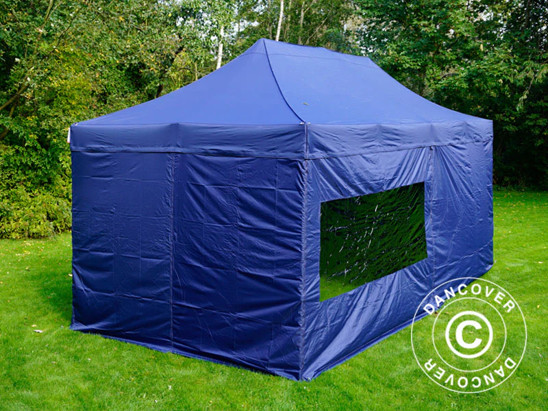 Quick-up telt FleXtents PRO Steel 3x6m Mørk blå, inkl. 6 sider - Image 3