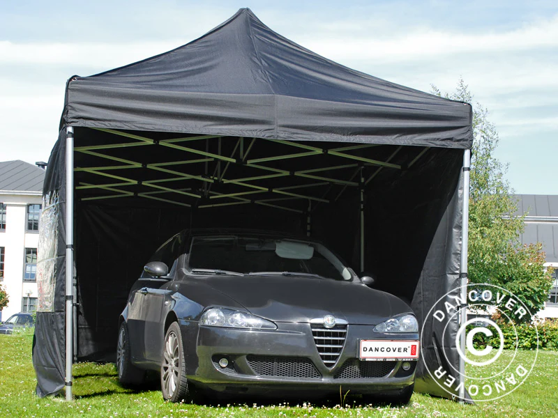 Quick-up telt FleXtents PRO Steel 3x6m Svart, inkl. 6 sider - Image 4