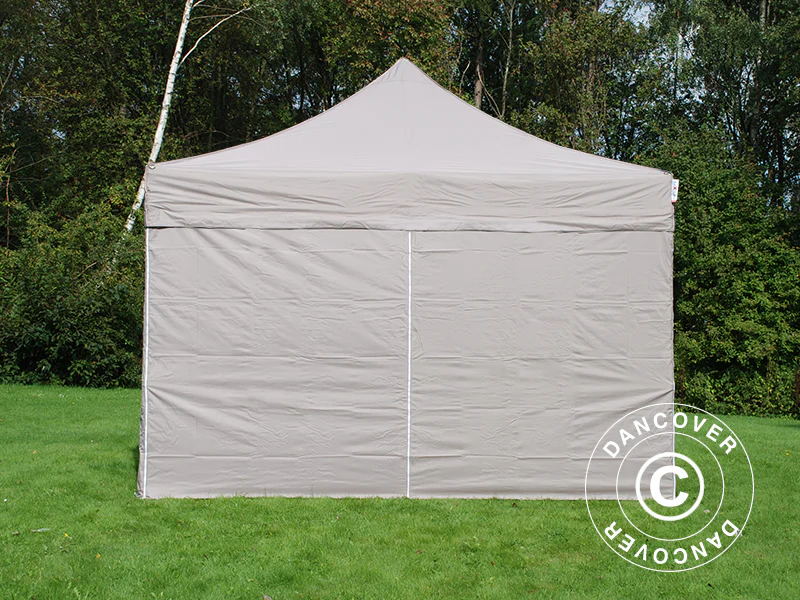 Quick-up telt FleXtents PRO Steel 4x4m Latte, inkl. 4 sider - Image 4