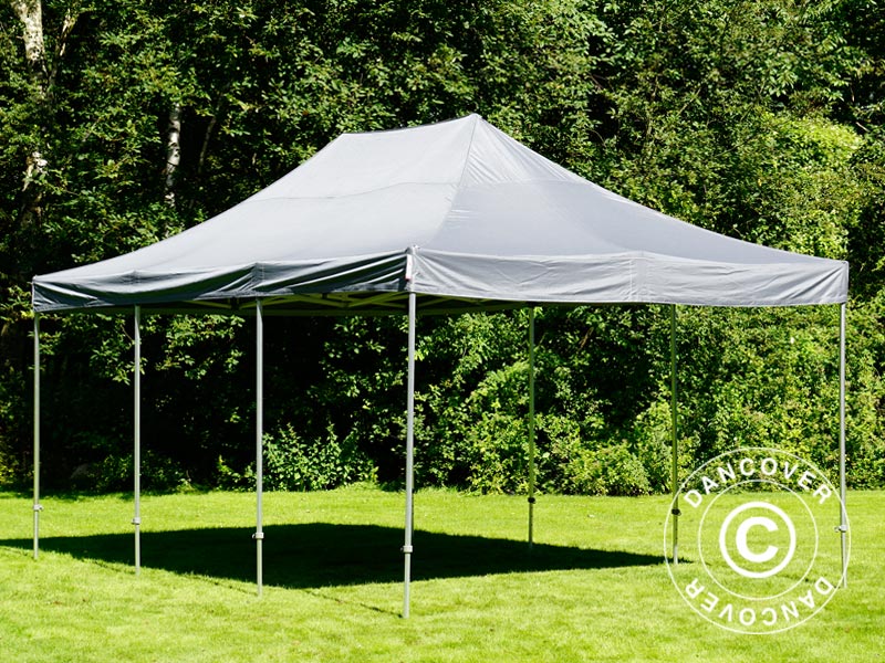 Quick-up telt FleXtents PRO Steel 4x6m Grå, inkl. 8 sider - Image 7