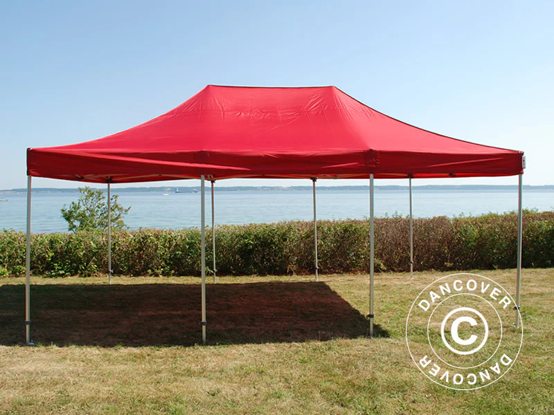 Quick-up telt FleXtents PRO Steel 4x6m Rød, inkl. 8 sider - Image 5