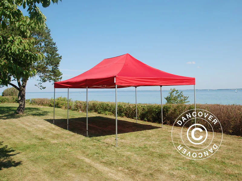Quick-up telt FleXtents PRO Steel 4x6m Rød, inkl. 8 sider - Image 7