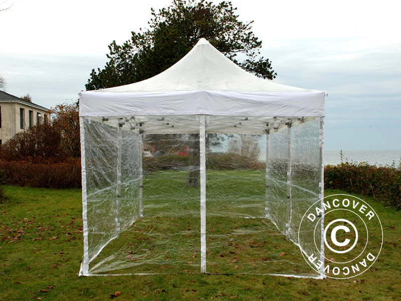 Quick-up telt FleXtents PRO Steel 4x6m Transparent, inkl. 8 sider - Image 2