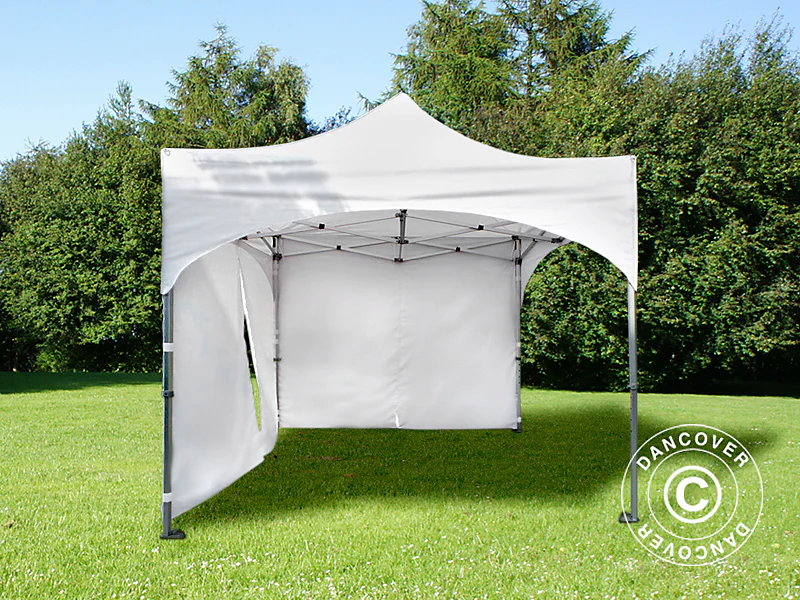Quick-up telt FleXtents PRO Steel "Arched" 3x3m Hvit, inkl. 4 sider - Image 4