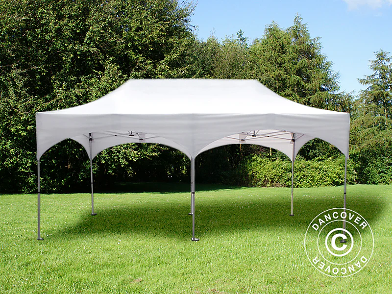 Quick-up telt FleXtents PRO Steel "Arched" 3x6m Hvit, inkl. 6 sider - Image 4