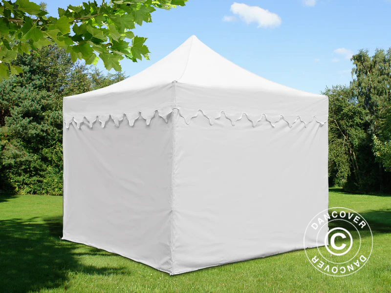 Quick-up telt FleXtents PRO Steel "Morocco" 3x3m Hvit, inkl. 4 sider - Image 3