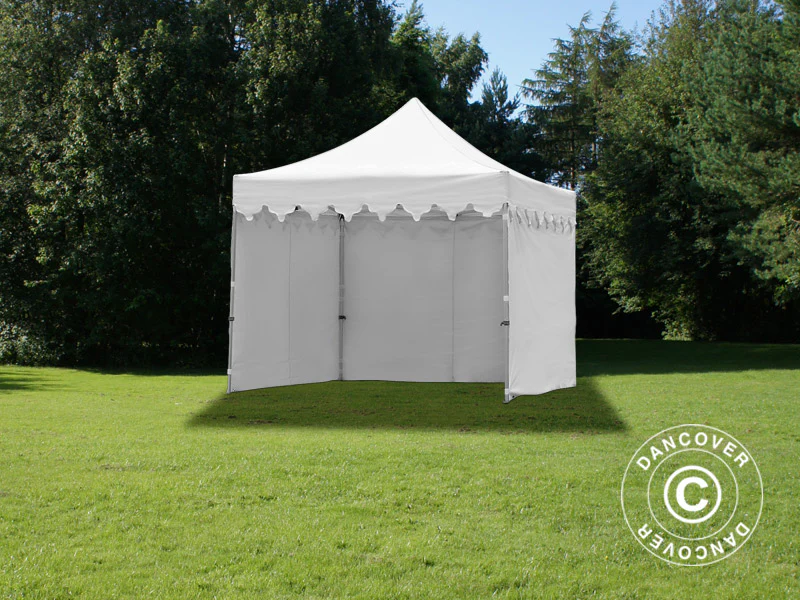 Quick-up telt FleXtents PRO Steel "Morocco" 3x3m Hvit, inkl. 4 sider - Image 4