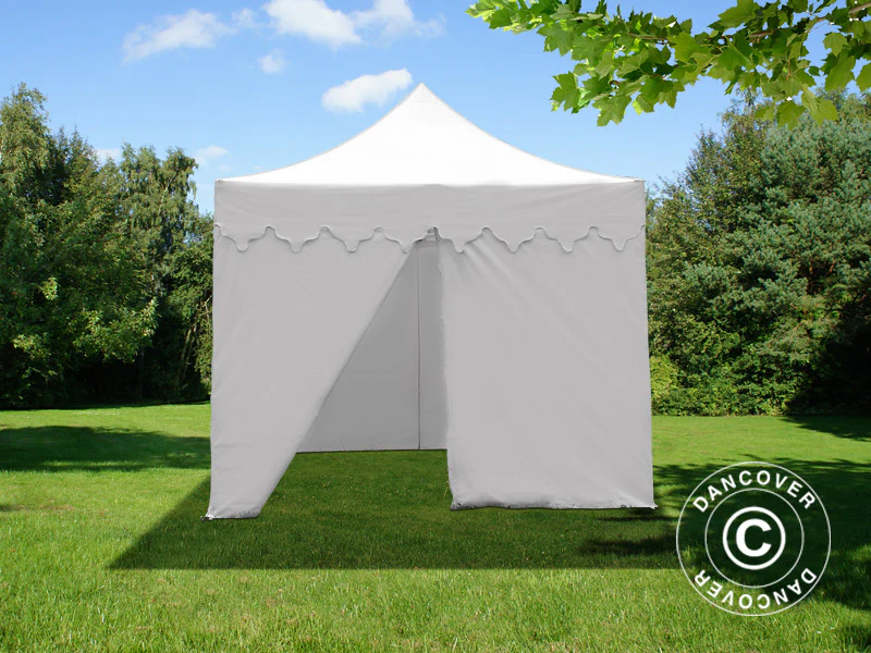 Quick-up telt FleXtents PRO Steel "Morocco" 3x3m Hvit, inkl. 4 sider - Image 5