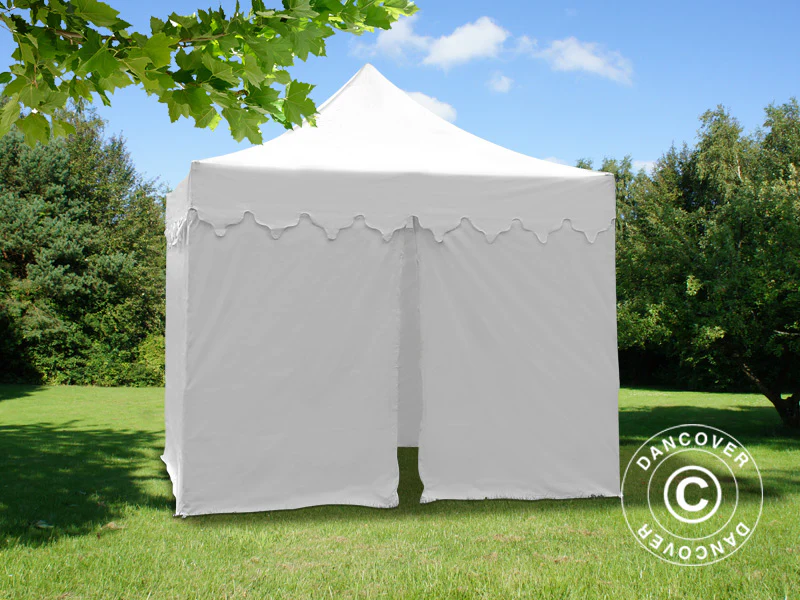 Quick-up telt FleXtents PRO Steel "Morocco" 3x3m Hvit, inkl. 4 sider - Image 6