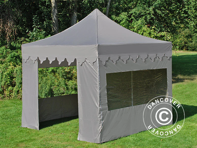 Quick-up telt FleXtents PRO Steel "Morocco" 3x3m Latte, inkl. 4 sider - Image 4