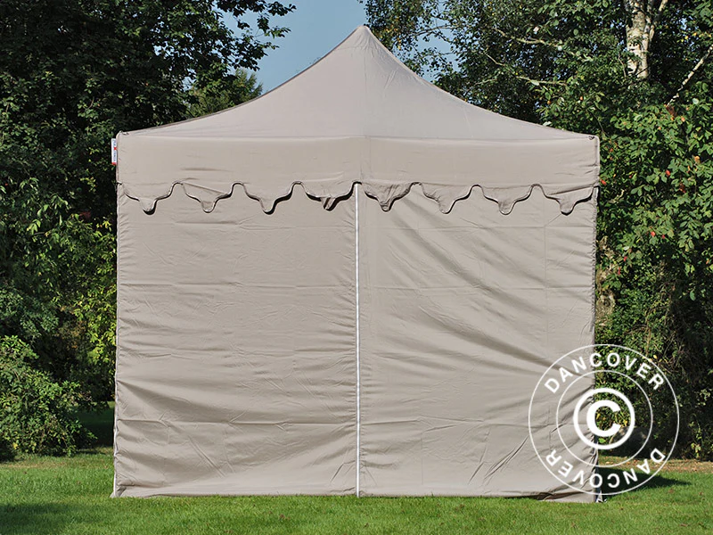 Quick-up telt FleXtents PRO Steel "Morocco" 3x6m Latte, inkl. 6 sider - Image 4