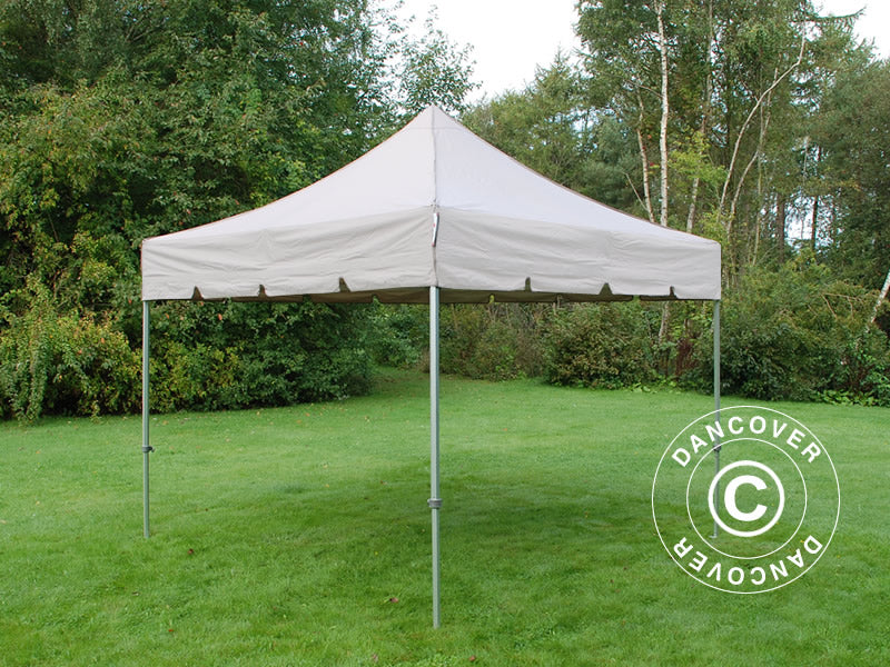 Quick-up telt FleXtents PRO Steel "Peaked" 3x3m Latte, inkl. 4 sider - Image 8