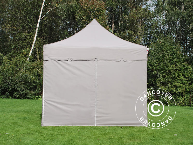 Quick-up telt FleXtents PRO Steel "Peaked" 4x4m Latte, inkl. 4 sider - Image 7
