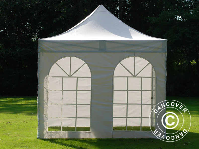 Quick-up telt FleXtents PRO Steel Vintage Style 3x3m Hvit, inkl. 4 sider - Image 5
