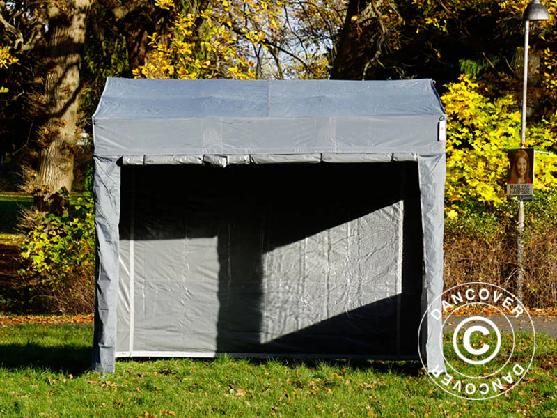 Quick-up telt FleXtents PRO Trapezo 2x3m Grå, inkl. 4 sider - Image 6