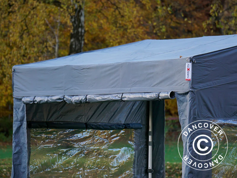 Quick-up telt FleXtents PRO Trapezo 3x3m Grå, inkl. 4 sider - Image 18
