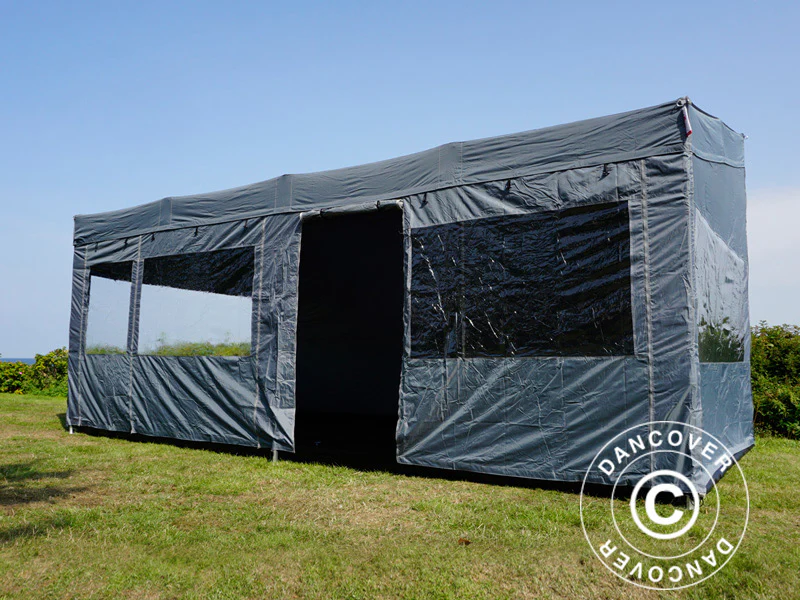 Quick-up telt FleXtents PRO Trapezo 3x6m Grå, inkl. 4 sider - Image 68