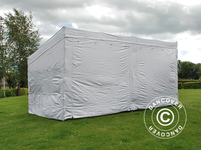 Quick-up telt FleXtents PRO Trapezo 3x6m Hvit, inkl. 4 sider - Image 10