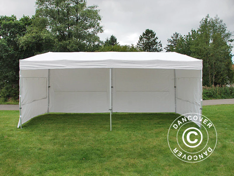 Quick-up telt FleXtents PRO Trapezo 3x6m Hvit, inkl. 4 sider - Image 14