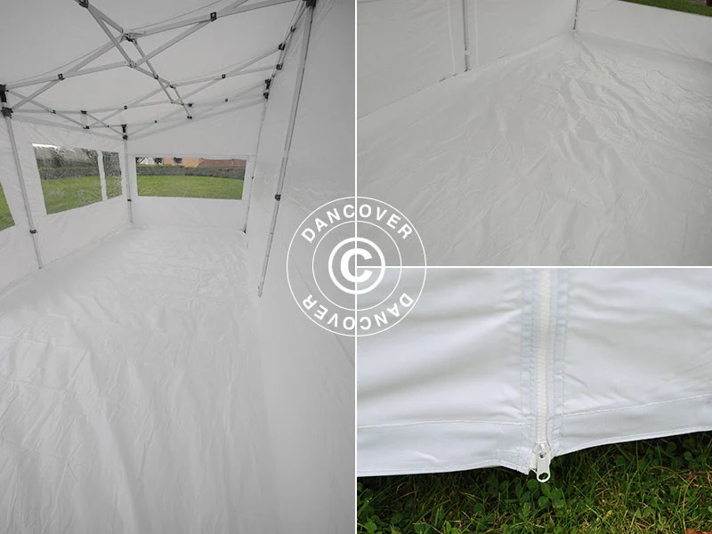 Quick-up telt FleXtents PRO Trapezo 3x6m Hvit, inkl. 4 sider - Image 19