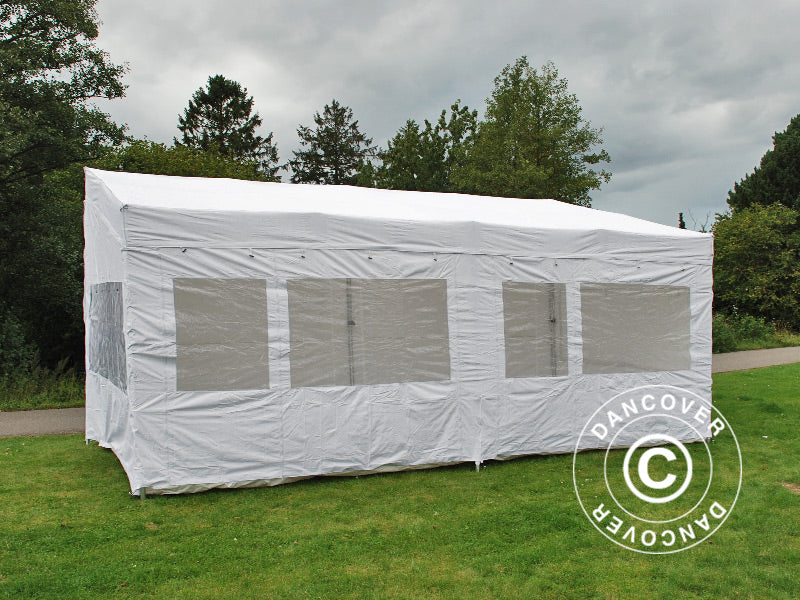 Quick-up telt FleXtents PRO Trapezo 3x6m Hvit, inkl. 4 sider - Image 6