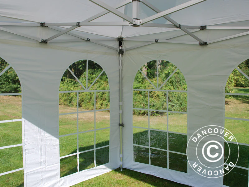 Quick-up telt FleXtents PRO Vintage Style 3x3m Hvit, inkl. 4 sider - Image 15