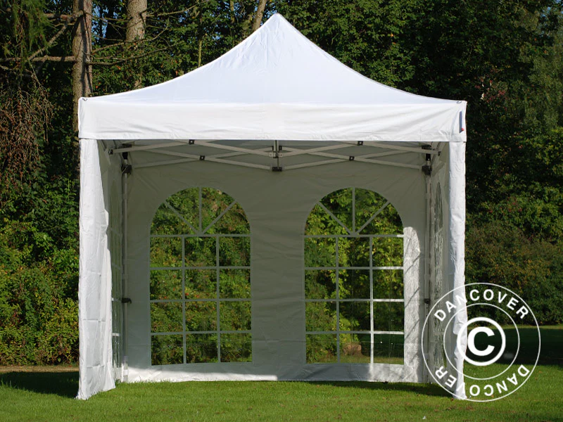 Quick-up telt FleXtents PRO Vintage Style 3x3m Hvit, inkl. 4 sider - Image 18