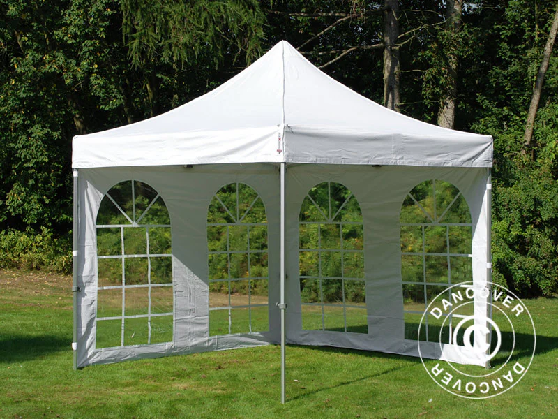 Quick-up telt FleXtents PRO Vintage Style 3x3m Hvit, inkl. 4 sider - Image 5