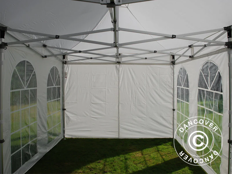 Quick-up telt FleXtents PRO Vintage Style 3x6m Hvit, inkl. 6 sider - Image 14