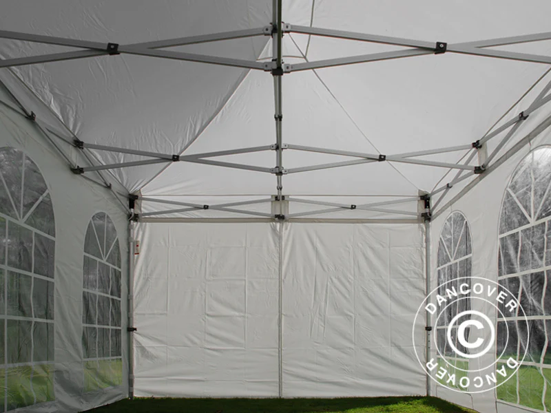 Quick-up telt FleXtents PRO Vintage Style 3x6m Hvit, inkl. 6 sider - Image 15