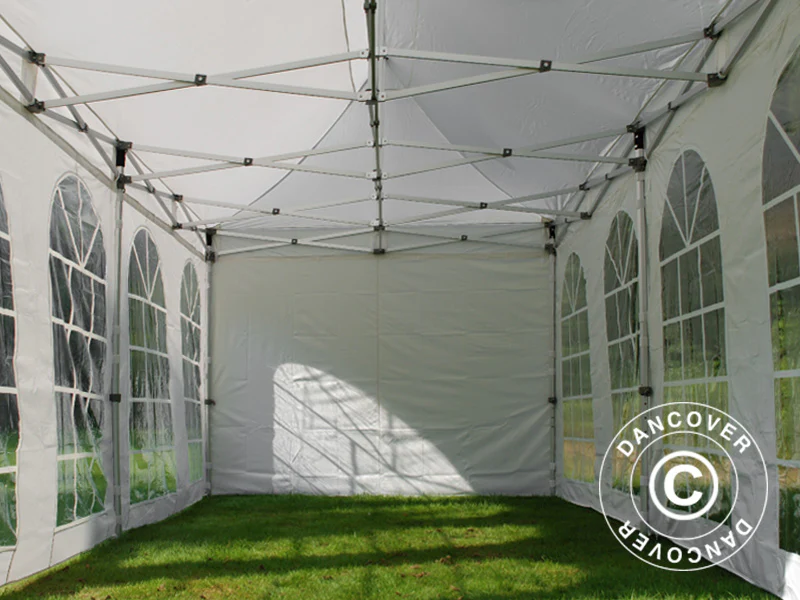 Quick-up telt FleXtents PRO Vintage Style 3x6m Hvit, inkl. 6 sider - Image 16