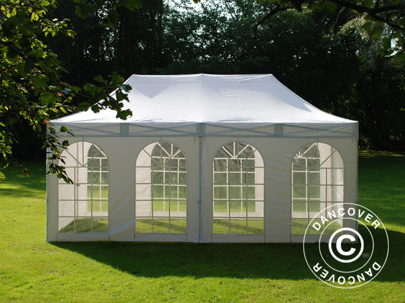Quick-up telt FleXtents PRO Vintage Style 3x6m Hvit, inkl. 6 sider - Image 21