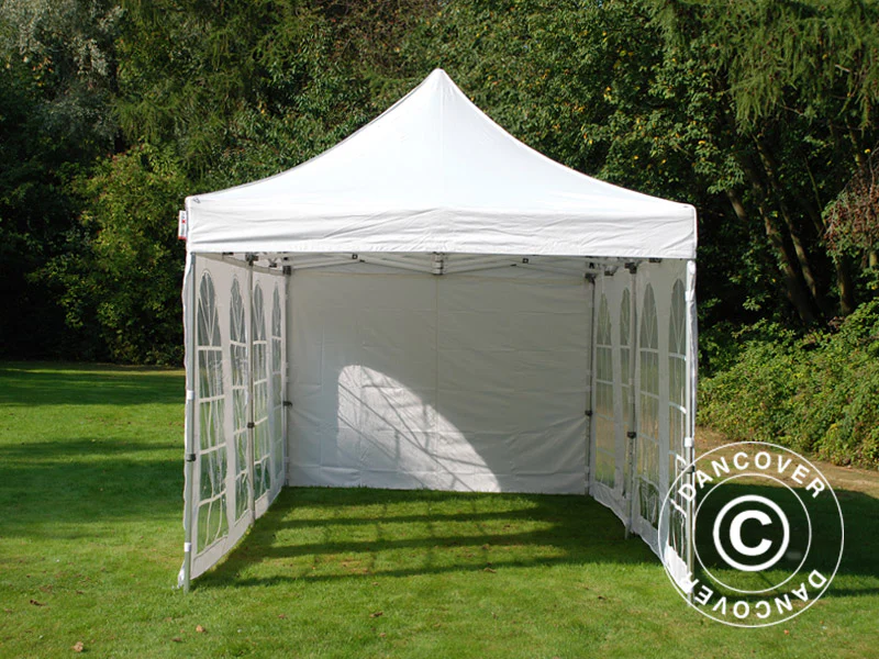 Quick-up telt FleXtents PRO Vintage Style 3x6m Hvit, inkl. 6 sider - Image 24