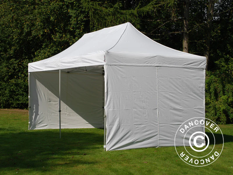 Quick-up telt FleXtents PRO Vintage Style 3x6m Hvit, inkl. 6 sider - Image 25