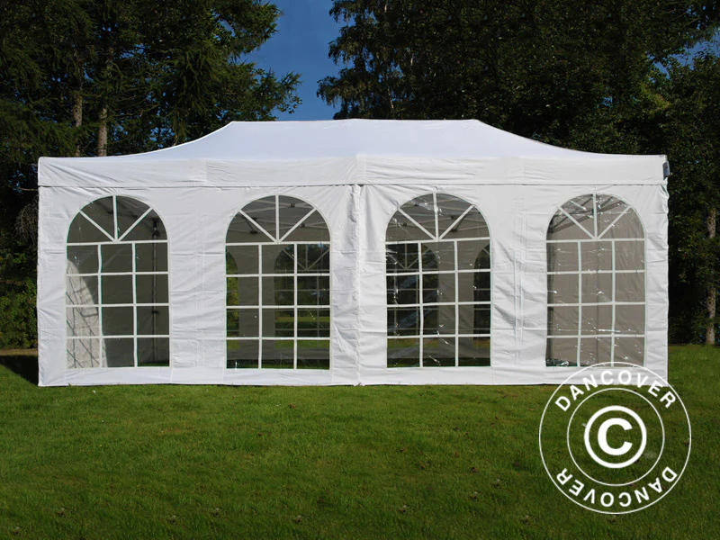 Quick-up telt FleXtents PRO Vintage Style 3x6m Hvit, inkl. 6 sider - Image 29