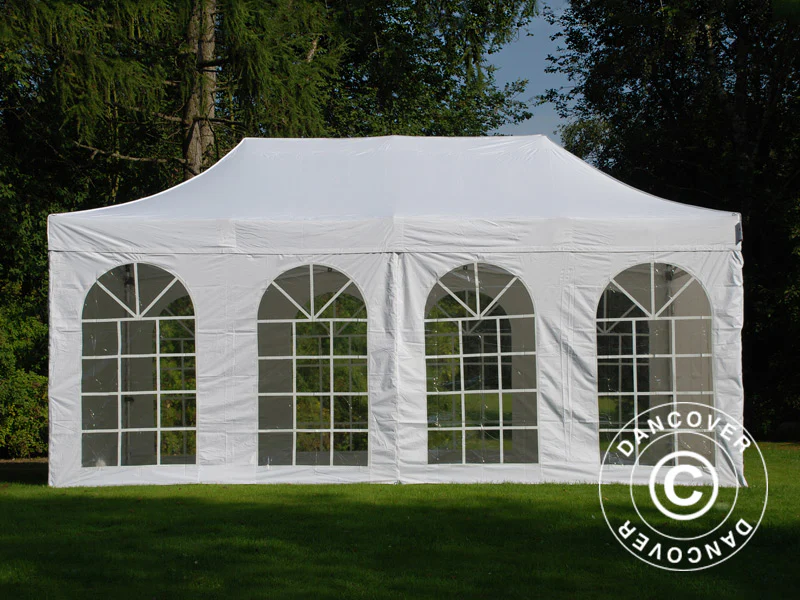 Quick-up telt FleXtents PRO Vintage Style 3x6m Hvit, inkl. 6 sider - Image 31