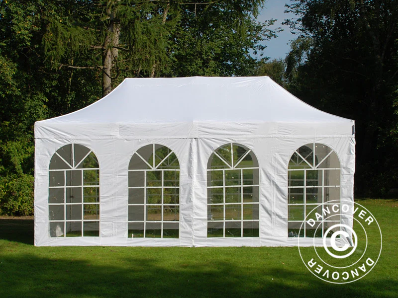 Quick-up telt FleXtents PRO Vintage Style 3x6m Hvit, inkl. 6 sider - Image 35