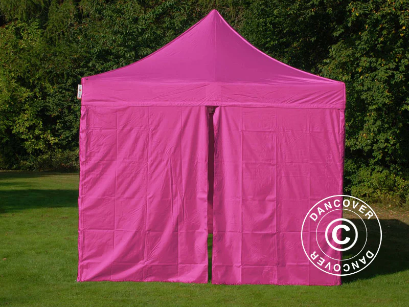 Quick-up telt FleXtents PRO Vintage Style 3x6m Rosa, inkl. 6 sider - Image 4