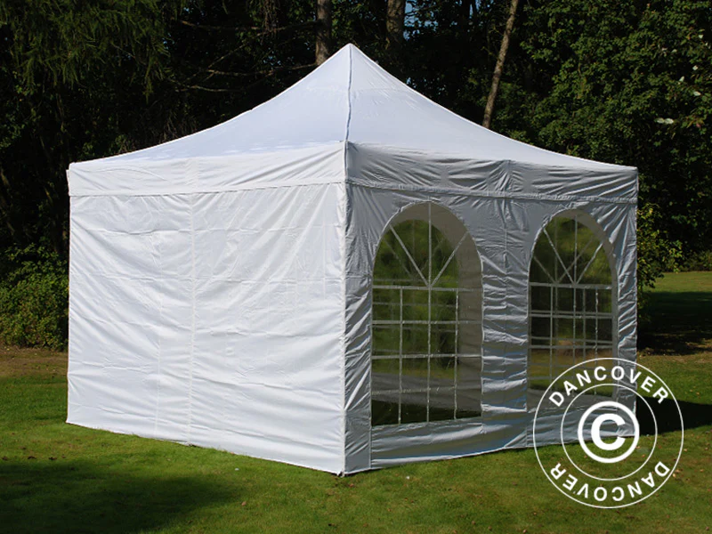 Quick-up telt FleXtents PRO Vintage Style 4x4m Hvit, inkl. 4 sider - Image 18