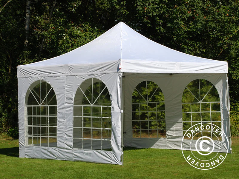 Quick-up telt FleXtents PRO Vintage Style 4x4m Hvit, inkl. 4 sider - Image 2