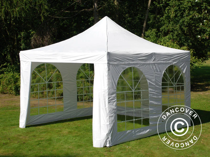 Quick-up telt FleXtents PRO Vintage Style 4x4m Hvit, inkl. 4 sider - Image 7