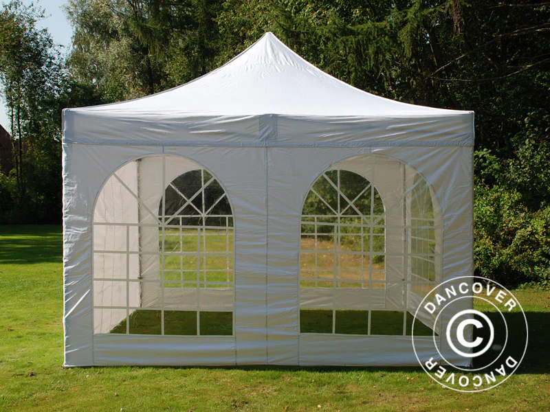 Quick-up telt FleXtents PRO Vintage Style 4x4m Hvit, inkl. 4 sider - Image 8