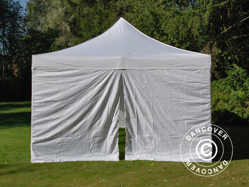 Quick-up telt FleXtents PRO Vintage Style 4x8m Hvit, inkl. 6 sider - Image 4