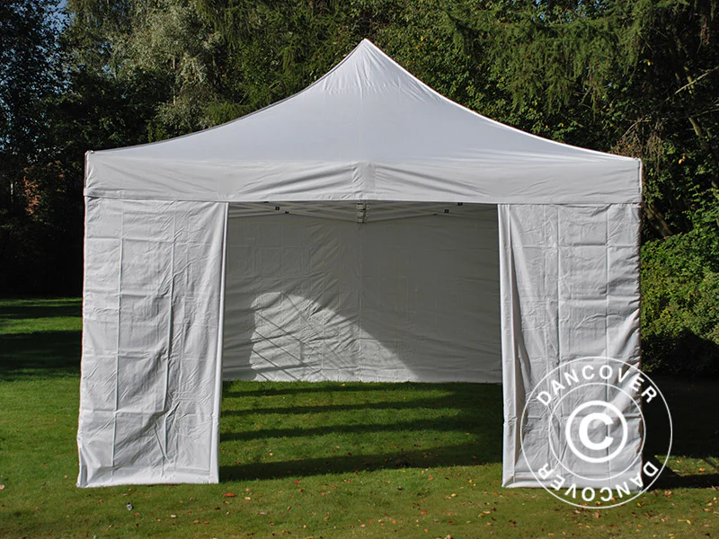 Quick-up telt FleXtents PRO Vintage Style 4x8m Hvit, inkl. 6 sider - Image 5