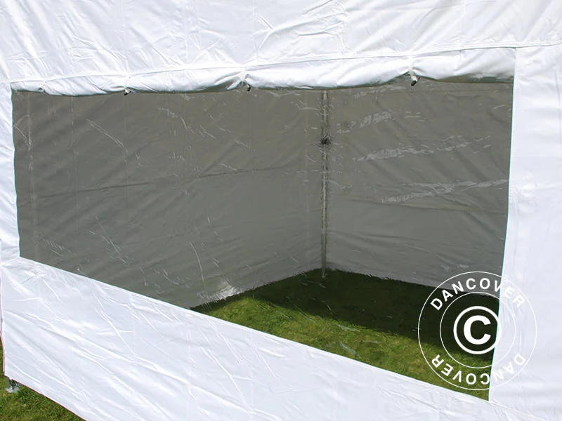Quick-up telt FleXtents Steel 3x3m Hvit, inkl. 4 sider - Image 6