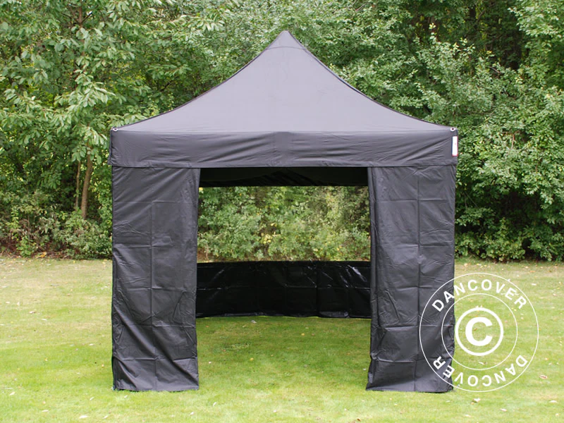 Quick-up telt FleXtents Steel 3x3m Svart, inkl. 4 sider - Image 5