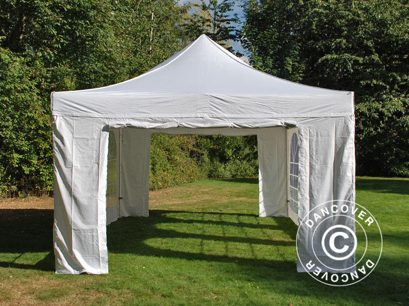 Quick-up telt FleXtents Steel 3x4,5m, Hvit, inkl. 4 sider - Image 8
