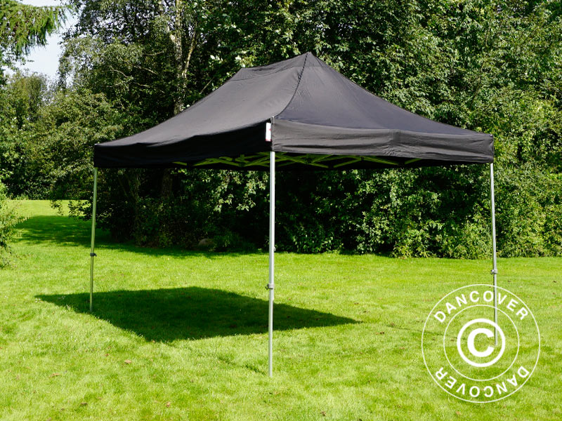 Quick-up telt FleXtents Steel 3x4,5m, Svart, inkl. 4 sider - Image 6